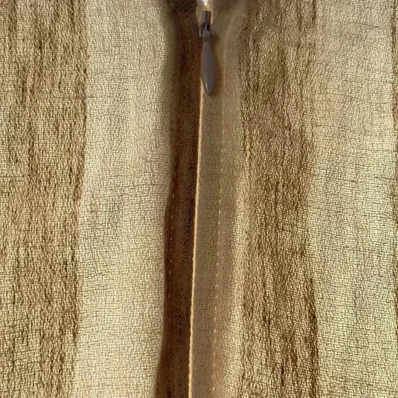 Loft Striped Linen Blend Belted Romper Size 4 - Picture 3 of 5